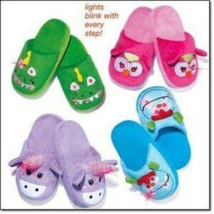 Blinking Buddies Light Up Owl Slippers